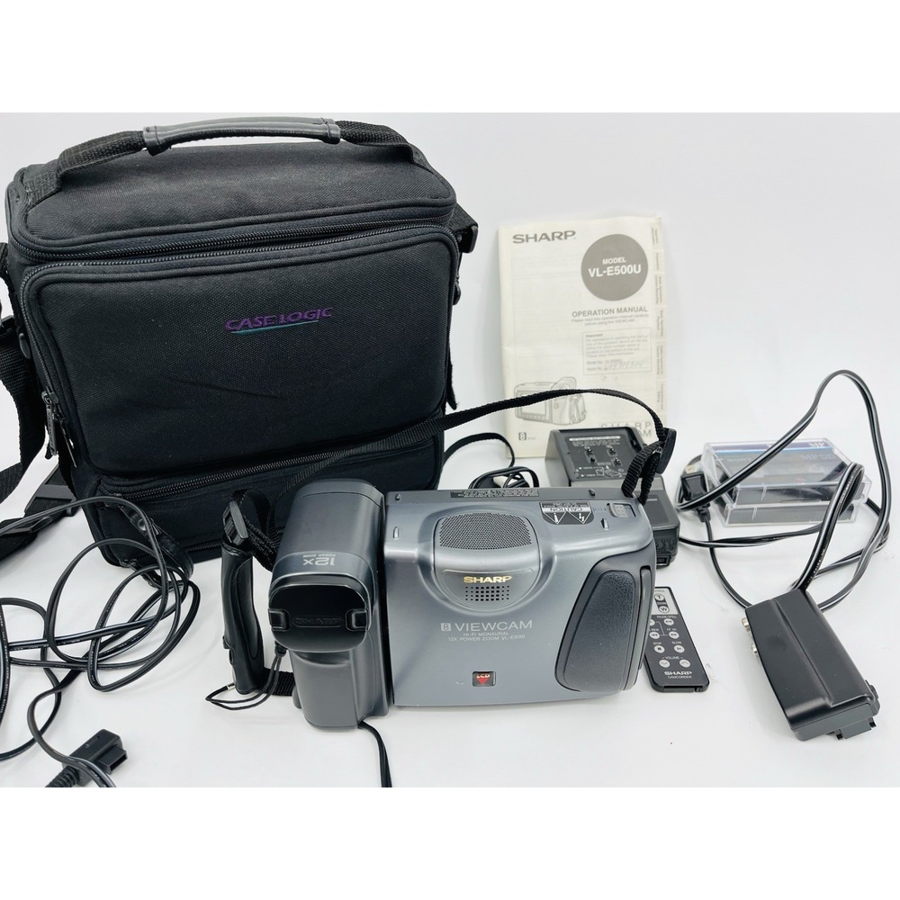 Sharp Viewcam VL-E500U 8mm Video 8 Camcorder VCR PARTS REPAIR AS-IS